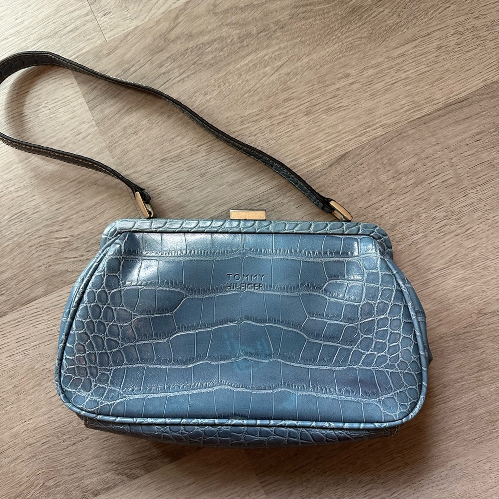 Tommy Hilfiger Blue Embossed Bag